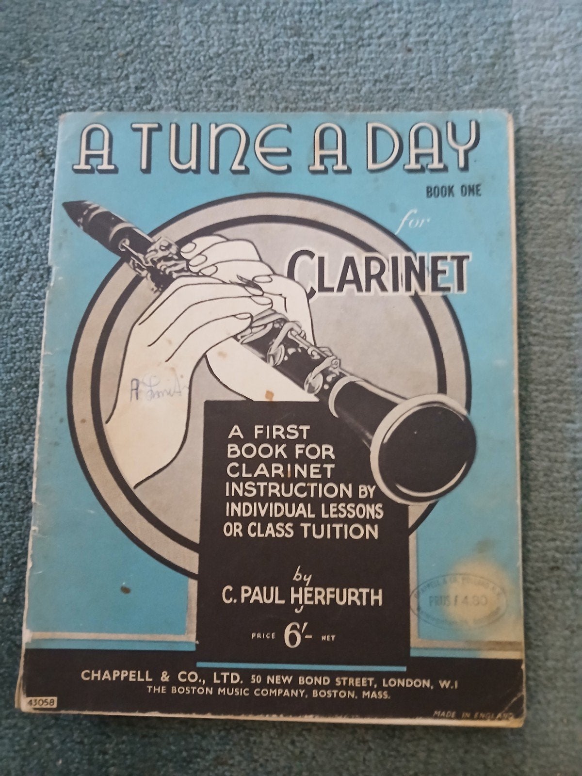 A Tune a Day - Klarinet Boek Eén (C. Paul Herfurth), Ophalen of Verzenden