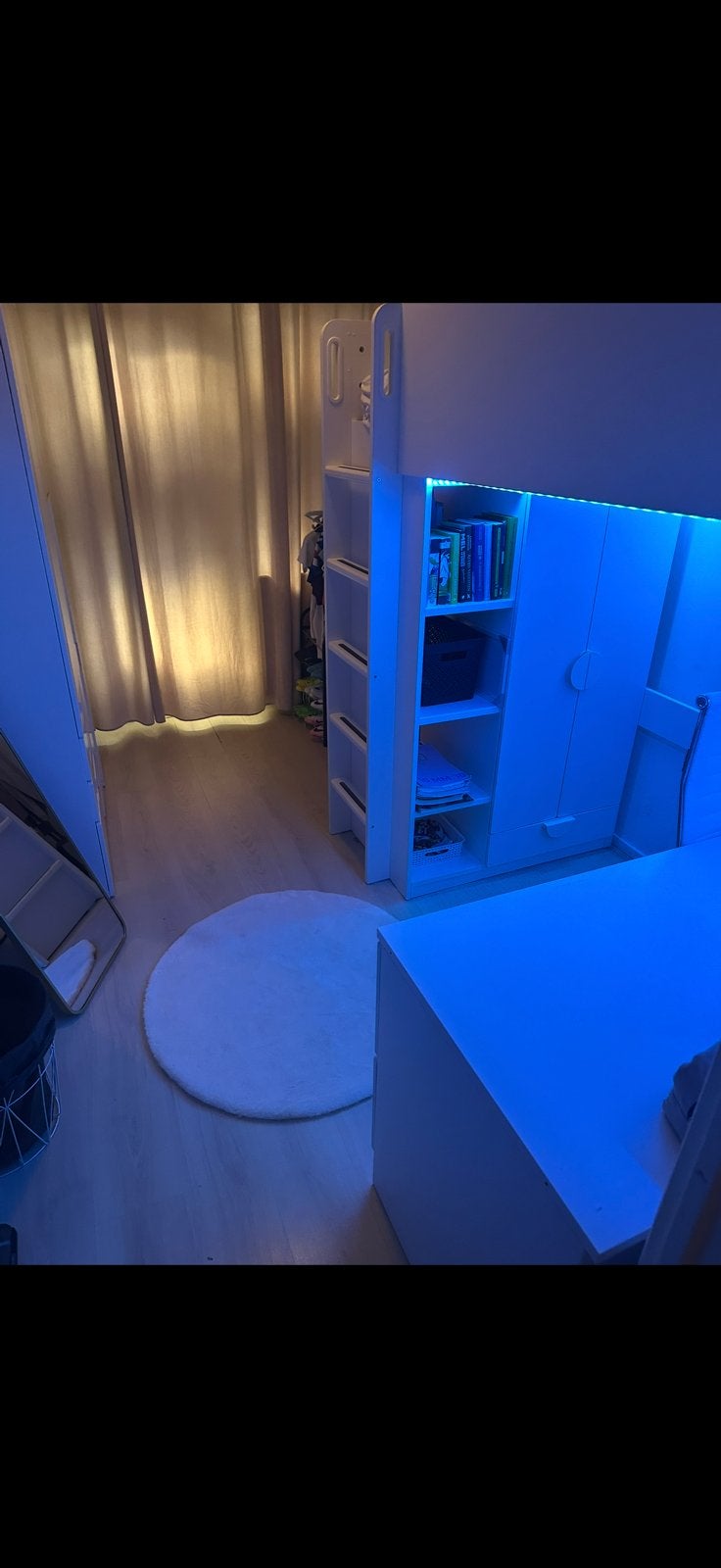 Hoogslaper, Ophalen, Eenpersoons, Zo goed als nieuw, 90 cm