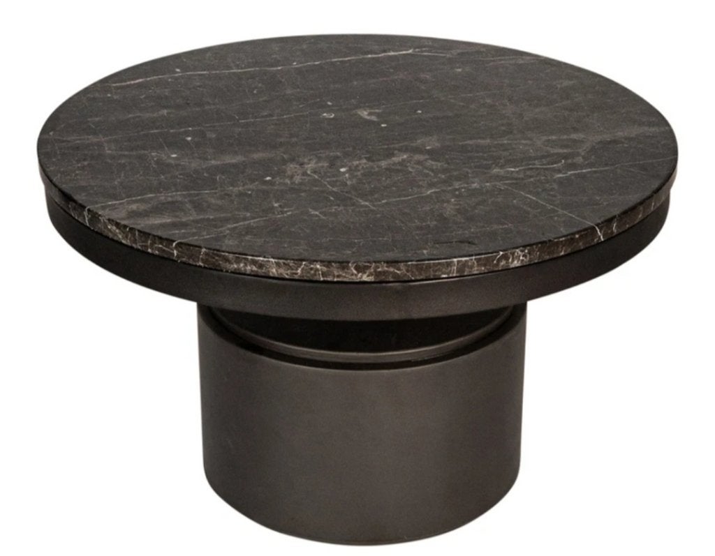 PTMD marmeren salontafel rond 60 cm ., Ophalen, 50 tot 100 cm, Rond, 50 tot 100 cm