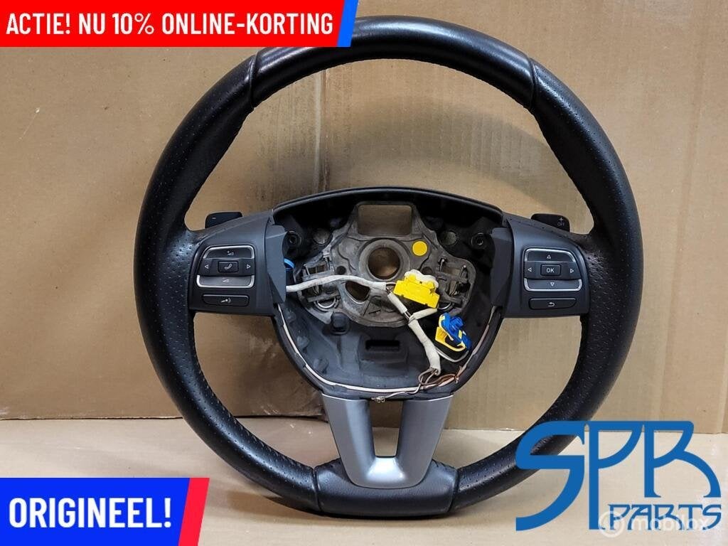 SEAT LEON 1P FACELIFT Stuurwiel origineel LEDER MF F1 STUUR, SEAT, Gebruikt, Ophalen of Verzenden