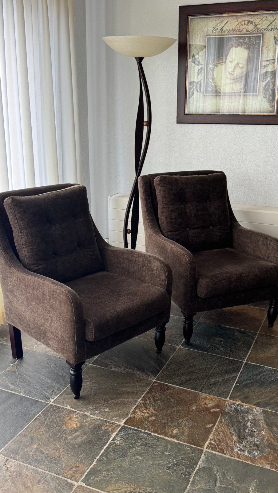 2 Luxe Fauteuils, Huis en Inrichting, Fauteuils, Zo goed als nieuw, Stof, 50 tot 75 cm, 75 tot 100 cm, Ophalen