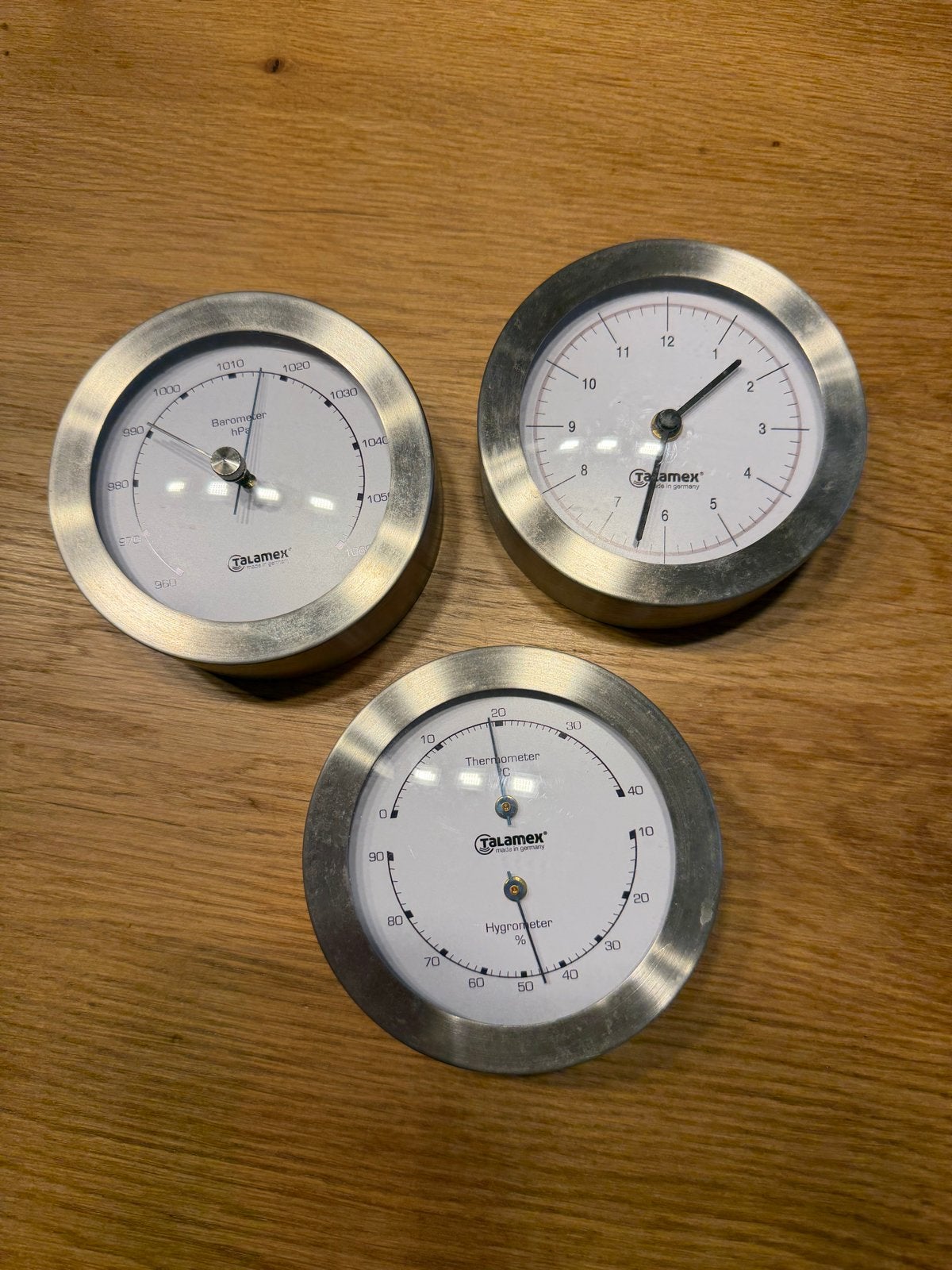 Talamex Weerstation: Barometer, Thermometer, Hygrometer, Audio, Tv en Foto, Weerstations en Barometers, Ophalen, Zo goed als nieuw