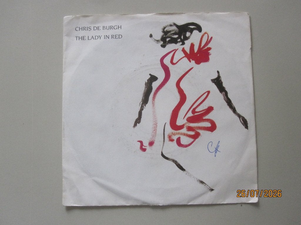 CHRIS DE BURGH -  the lady in red - vinyl 7", Gebruikt, 7 inch, Ophalen of Verzenden, Rock en Metal