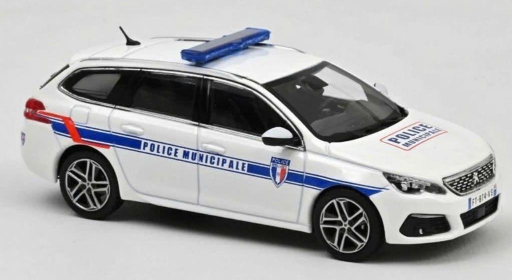 Peugeot 308 SW 2018 Police Municipale 1/43 NOREV ref. 473943