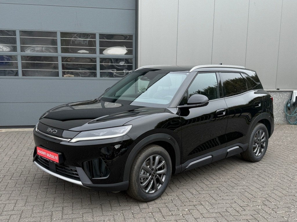 Byd ATTO 2 DM-i BOOST  PHEV 18 kWh  Rijklaar, Auto's, Met garantie (alle), LED verlichting, Zwart, Bedrijf