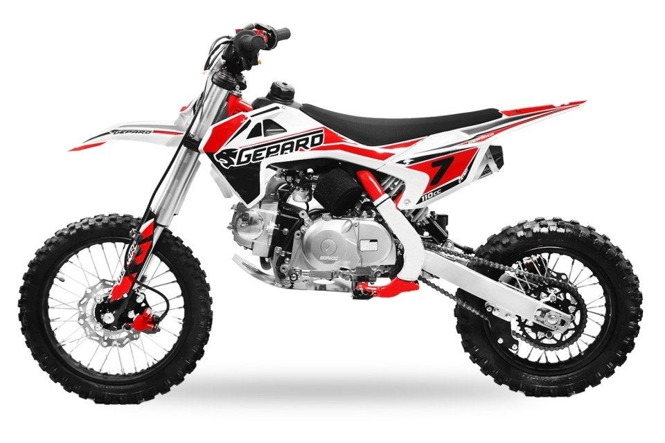 Dirtbike 70 - 125cc pitbike crossmoter offroad mini bike, Motoren, Bruchteweg 100, 11 kW of minder, Info@patoni.eu, Gepard
