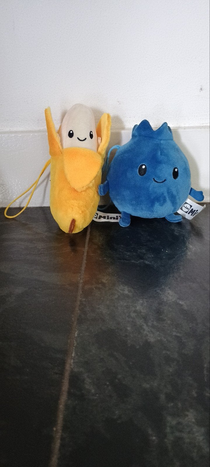 Lidl Mini's: Barie Banaan en Bibi Blauwe Bes knuffels, Lidl, Geel, Overige typen, Ophalen of Verzenden