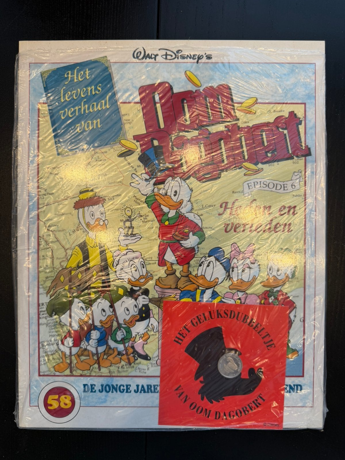 Oom Dagobert 58 1e druk Sealed met Geluksdubbeltje, Boeken, Eén stripboek, Ophalen of Verzenden, Nieuw