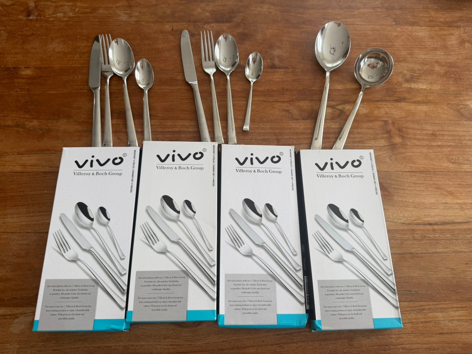 Villeroy & boch Vivo bestek 6 persoons, Ophalen of Verzenden, Zo goed als nieuw, Rvs of Chroom