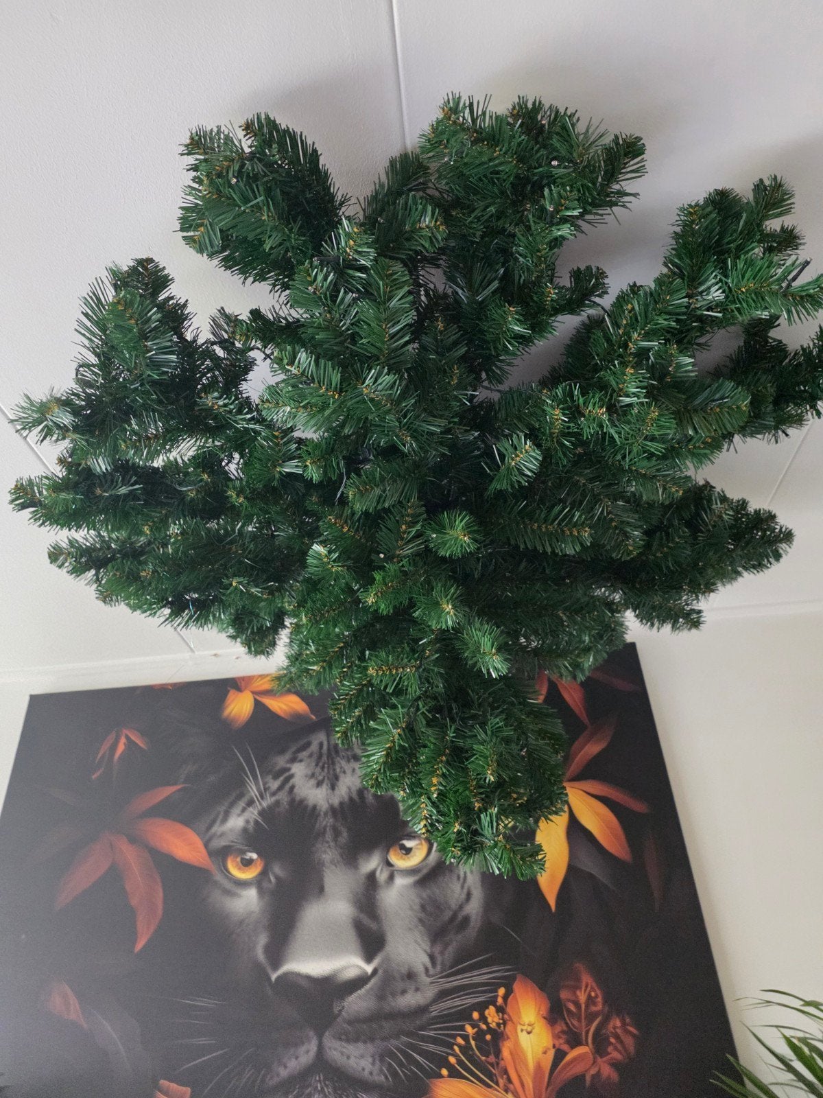 Plafond Kunstkerstboom plus toebehoren, Ophalen, Zo goed als nieuw