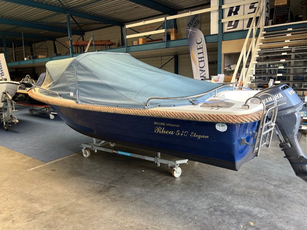 Rhea 510 + Yamaha F15 elektrische start, Ophalen, Gebruikt, Rhea, Rhea
