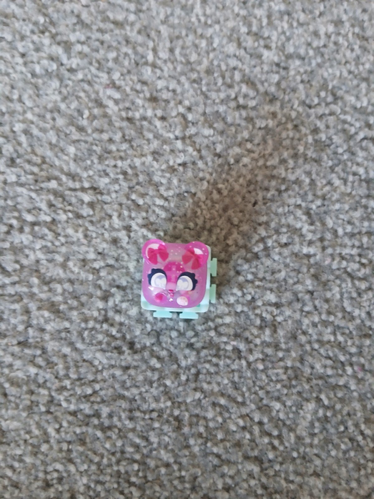 Zeldzame Clickee met Glitters - Roze/Mintgroen, Ophalen of Verzenden