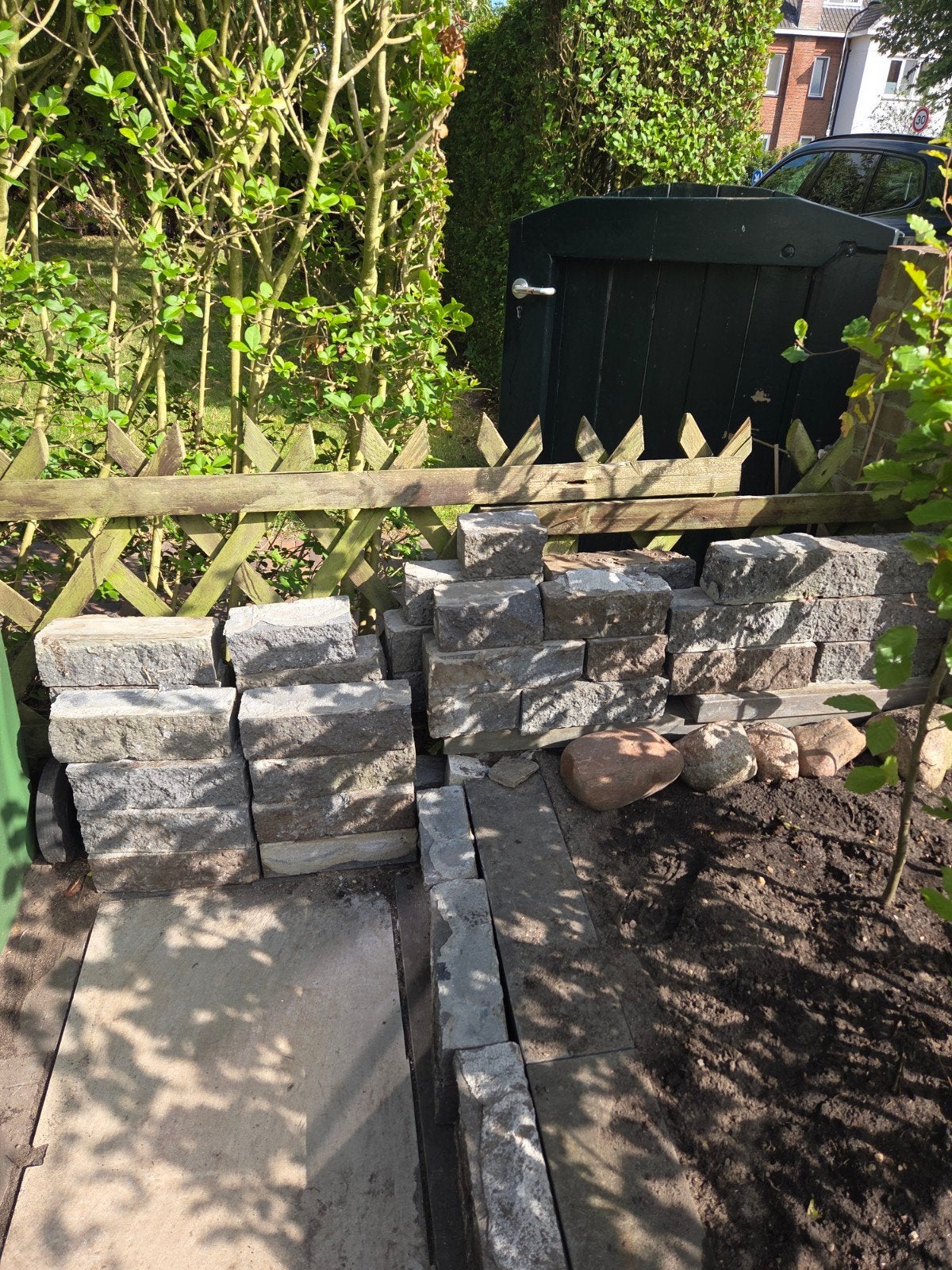 Gratis border stenen, Ophalen, Gebruikt, Beton, Klinkers