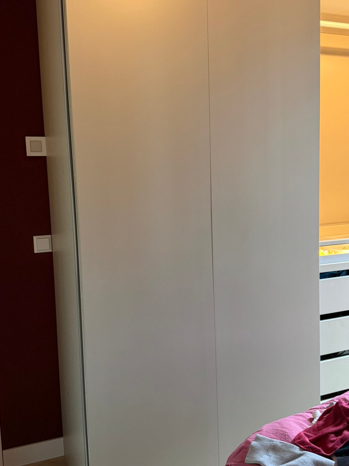 IKEA PAXKAST Schuifdeur beige + Forsand beige, Ophalen, Zo goed als nieuw, 25 tot 50 cm, 200 cm of meer