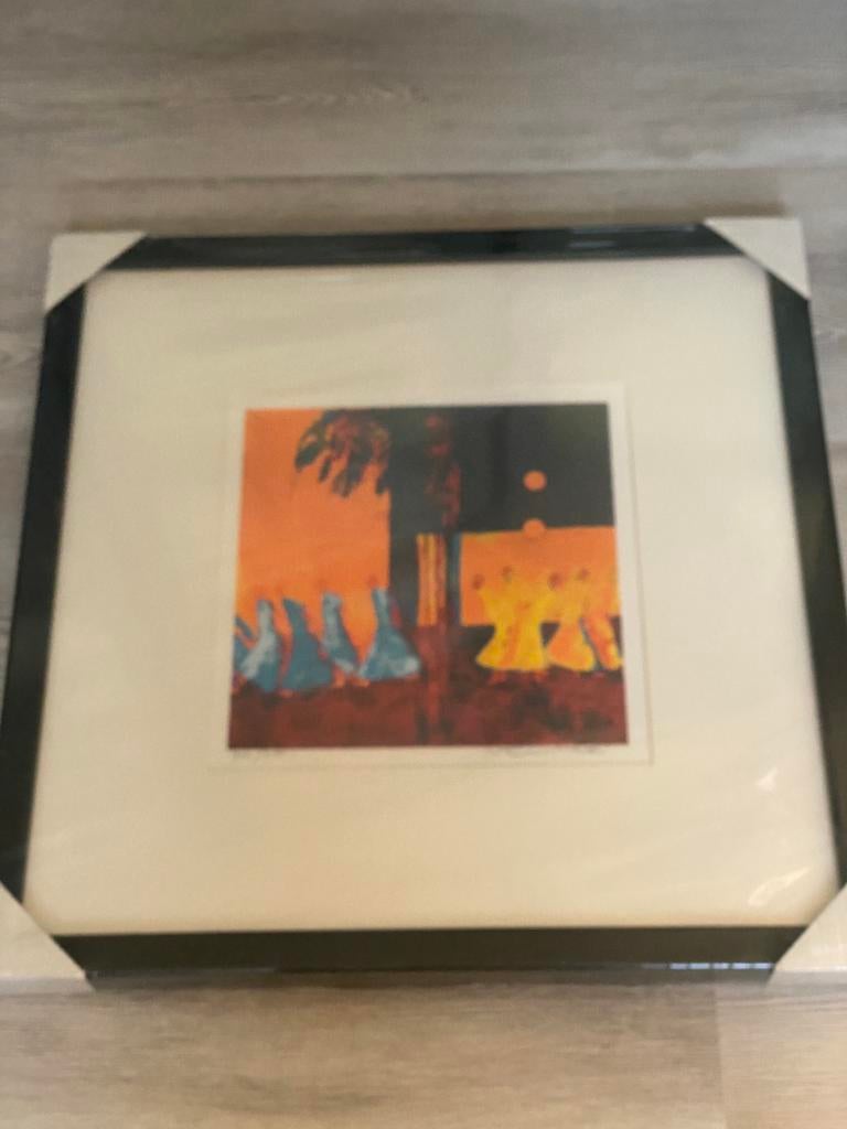 Zeefdruk - Marjolijn v Ginkel - gelimiteerd 742/3125, Antiek en Kunst, Ophalen of Verzenden