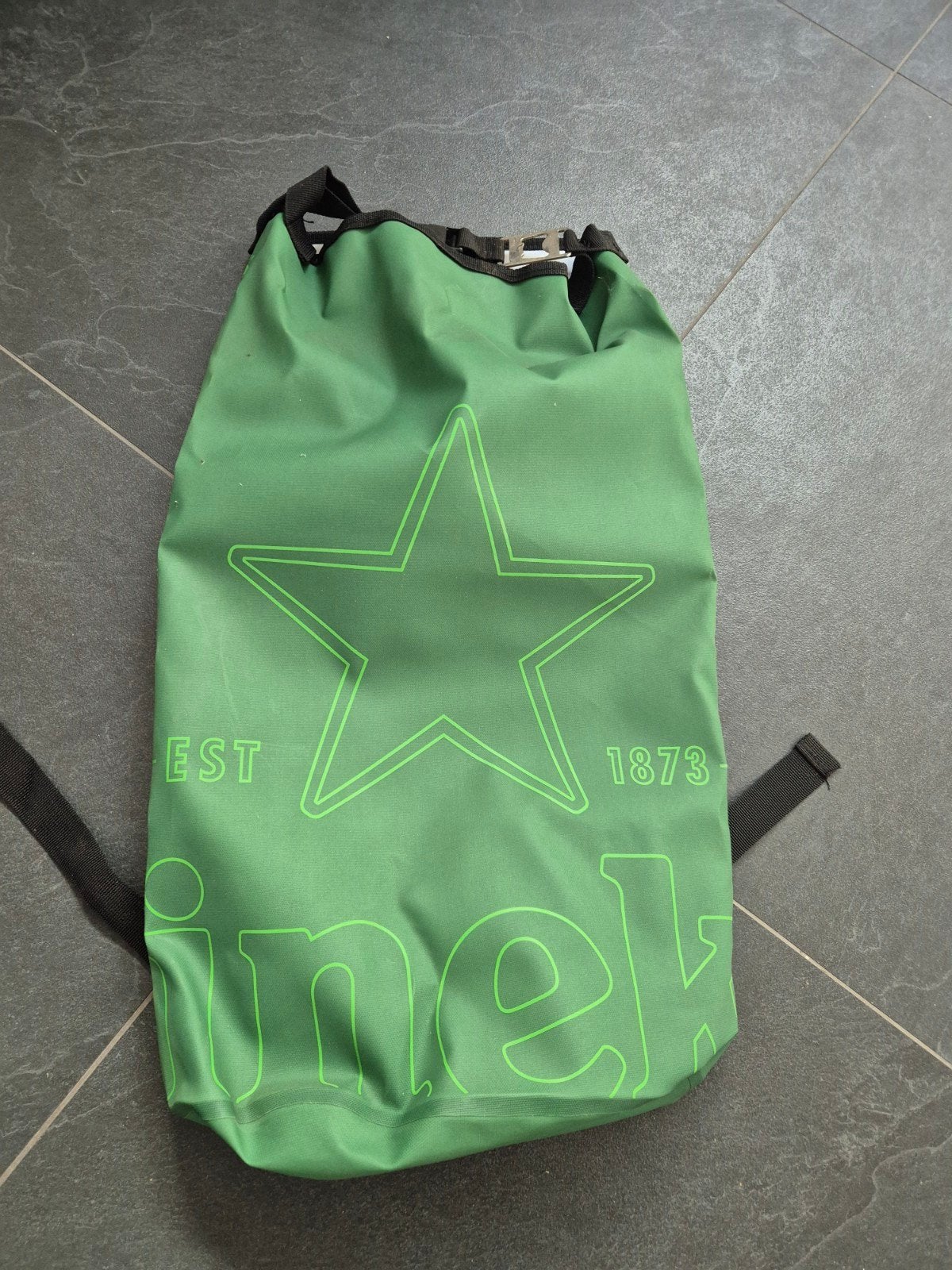 Heineken rugzak en Bavaria/Heineken afschuimers, Verzamelen, Ophalen of Verzenden, Gebruikt, Kleding, Heineken