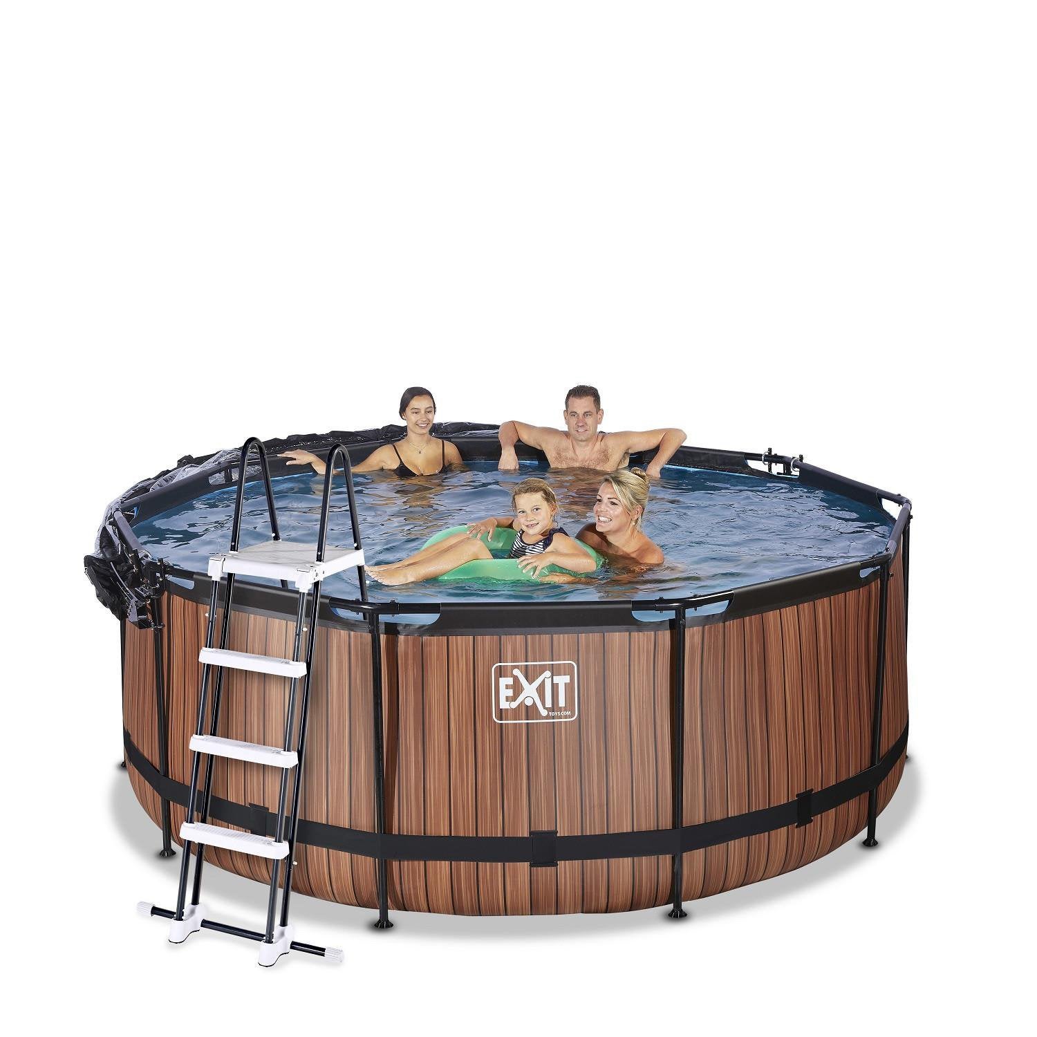 Zwembad - ø 360 x 122 cm - met Zandfilterpomp, Tuin en Terras, Zwembaden, 120 cm of meer, Rond, 300 cm of meer, Ophalen of Verzenden