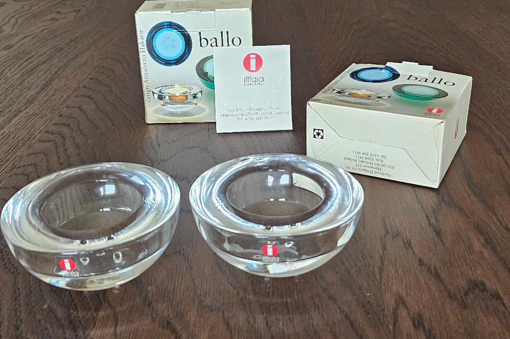 Iitala Ballo transparant glas, per stuk. Original box., Overige materialen, Wit, Nieuw, Ophalen of Verzenden