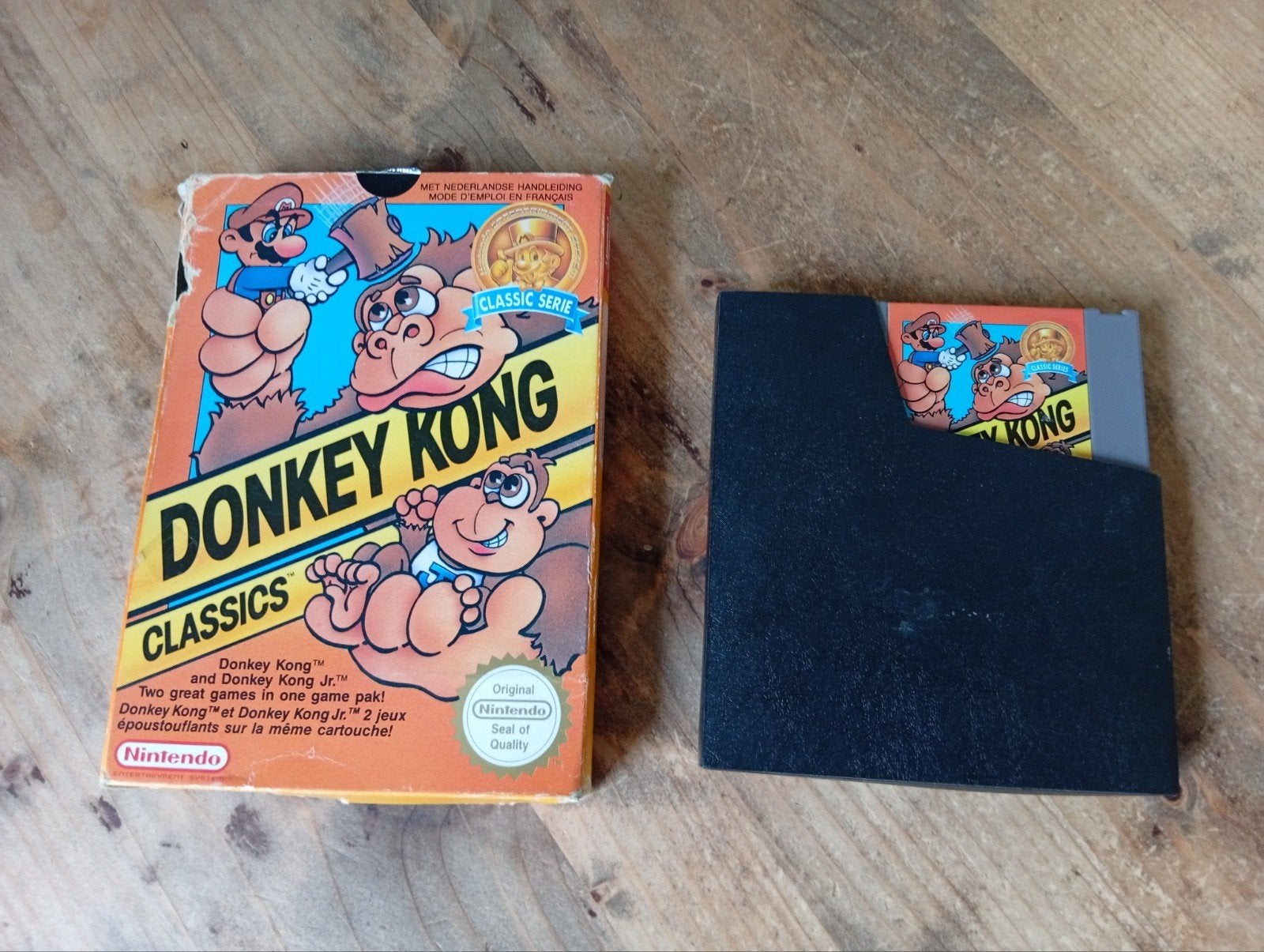 Donkey Kong Classic voor de Nintendo Nes Perfect Werkend, Gebruikt, 2 spelers, Ophalen of Verzenden, Vanaf 3 jaar