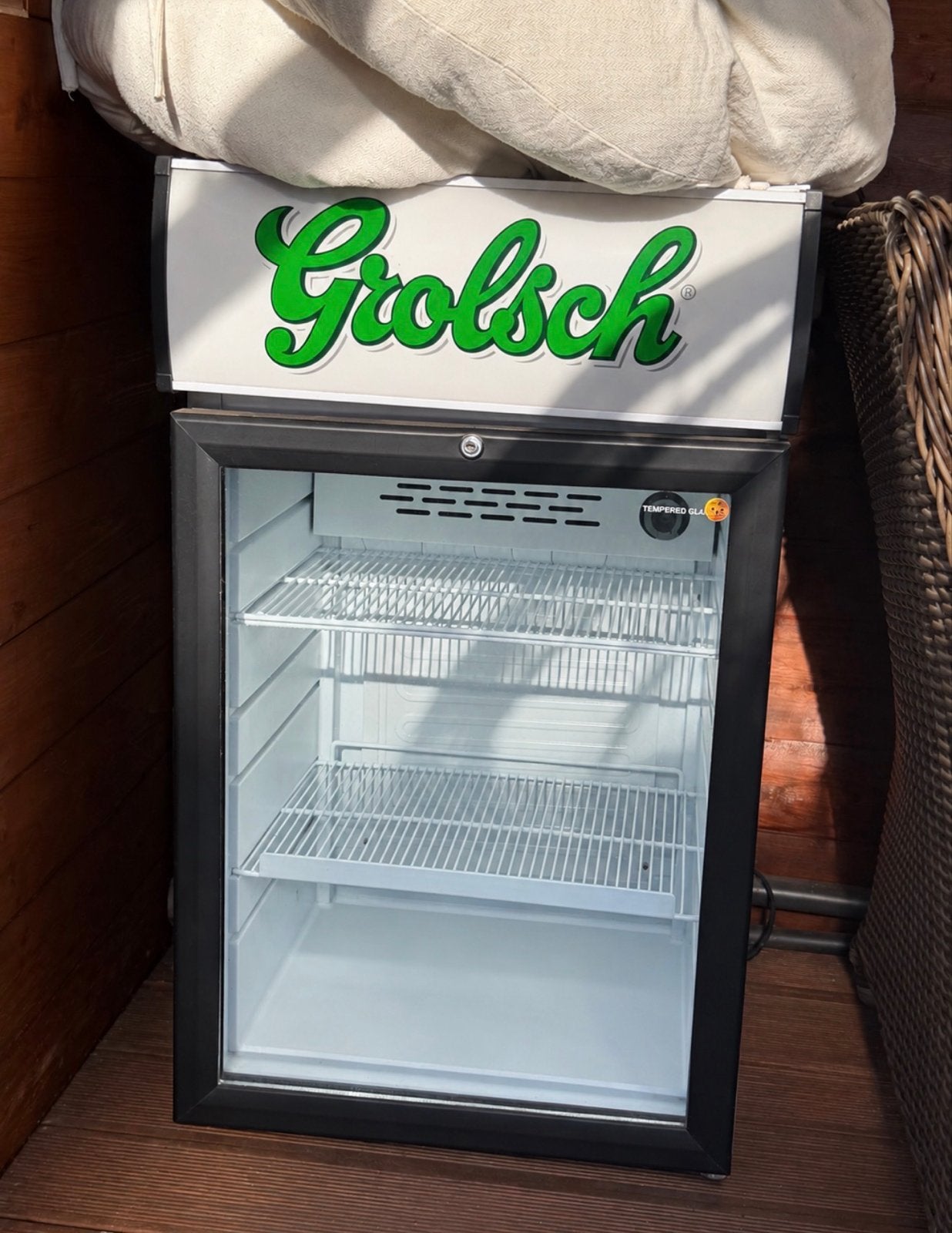 Grolsch koelkast, Minder dan 75 liter, Ophalen, Zonder vriesvak, 160 cm of meer
