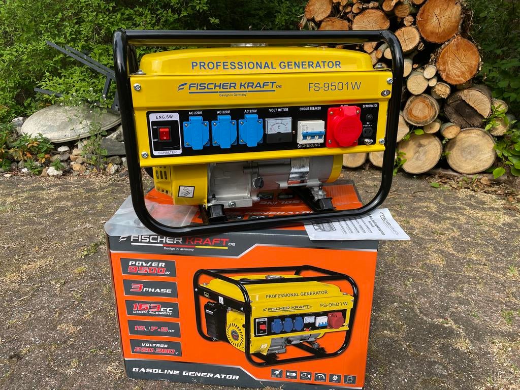 Fischer kraft ~2kW aggregaat / generator, Ophalen, Zo goed als nieuw, Minder dan 5 kVA, Benzine