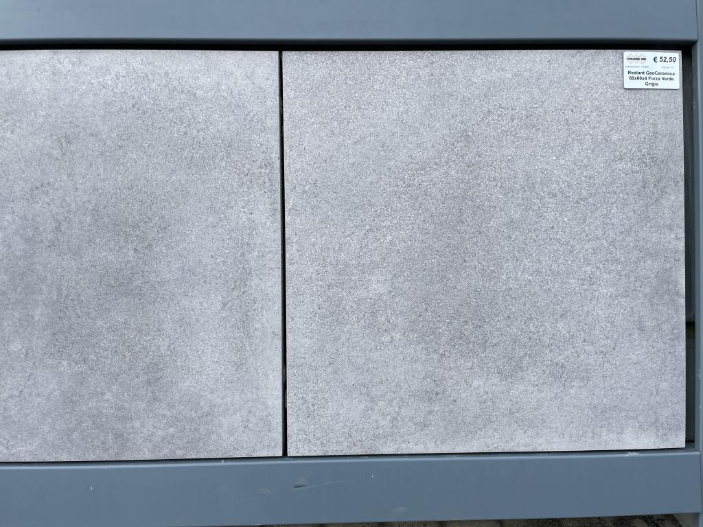Restpartij GeoCeramica 60x60 Forza Verde Grigio, Niet ingevuld, Keramiek, Niet ingevuld, Nieuw