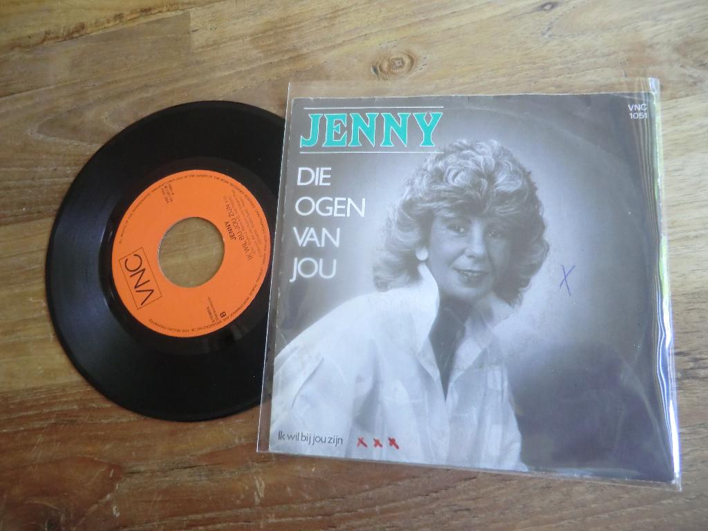 jenny  die ogen van jou/ik wil bij jou zijn, Verzenden, Gebruikt, 7 inch, Levenslied of Smartlap