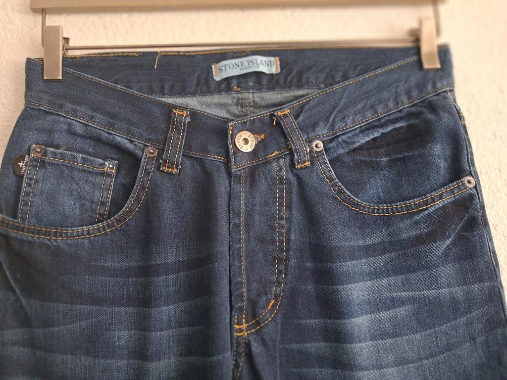 Stone Island Jeans - Donkerblauw - W31 L32, Kleding | Heren, Blauw, W32 (confectie 46) of kleiner, Ophalen of Verzenden, Stone Island