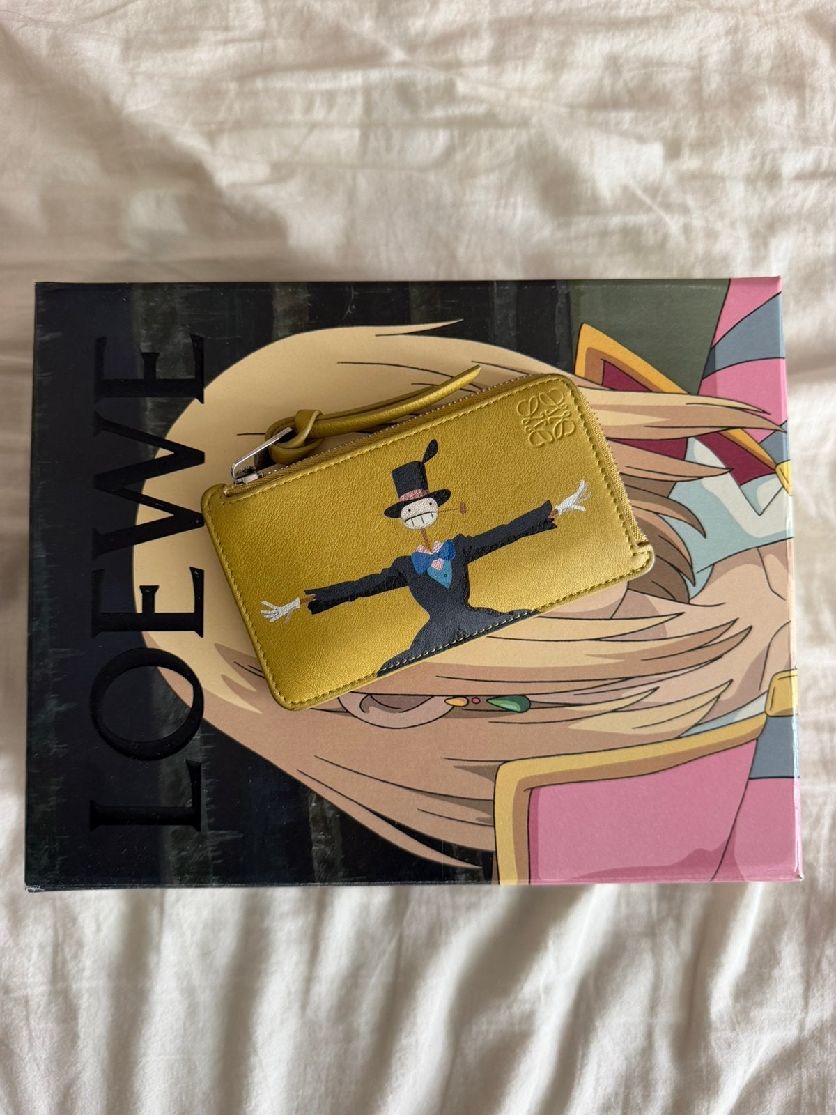 Loewe Ghibli Zip coin / cardholder Howl’s Moving Castle, Overige merken, Gebruikt, Geel, Ophalen of Verzenden