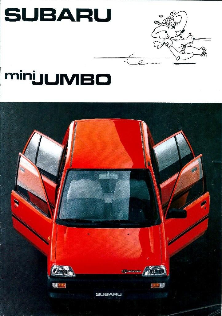 Folder Subaru Mini Jumbo 1989, Ophalen of Verzenden, Gelezen, Overige merken