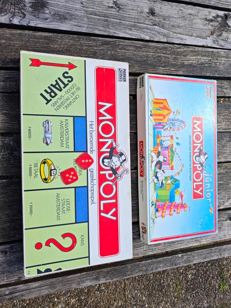 Monopoly en Monopoly Junior bordspellen, Ophalen of Verzenden