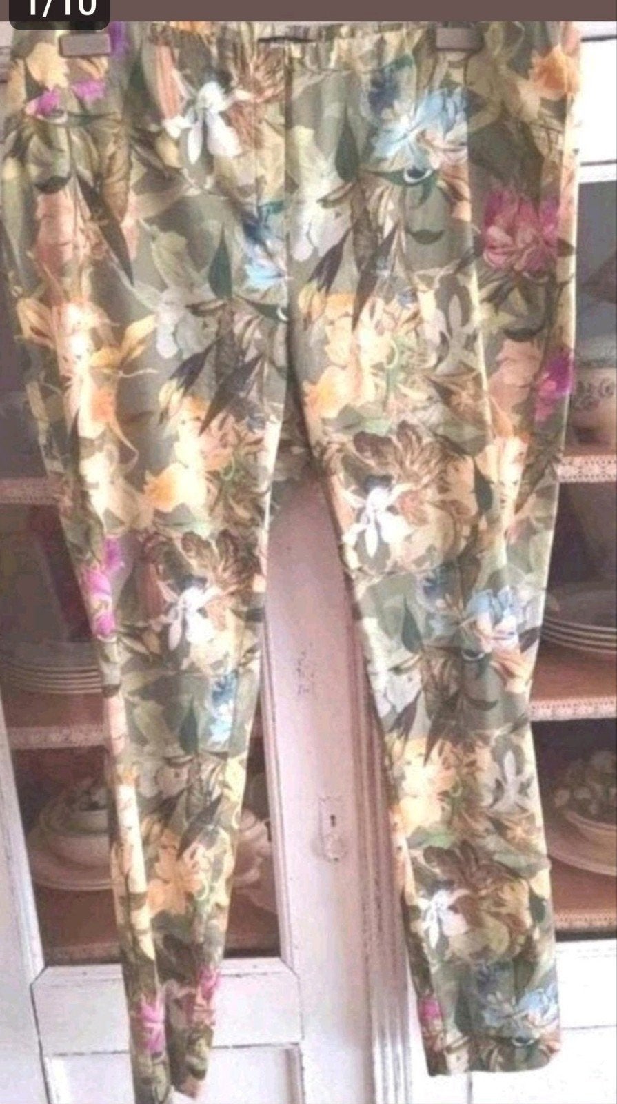 Nieuwe gebloemde Robell katoenen stretch broek model Rose 48, Overige kleuren, Verzenden, Maat 46/48 (XL) of groter, Nieuw