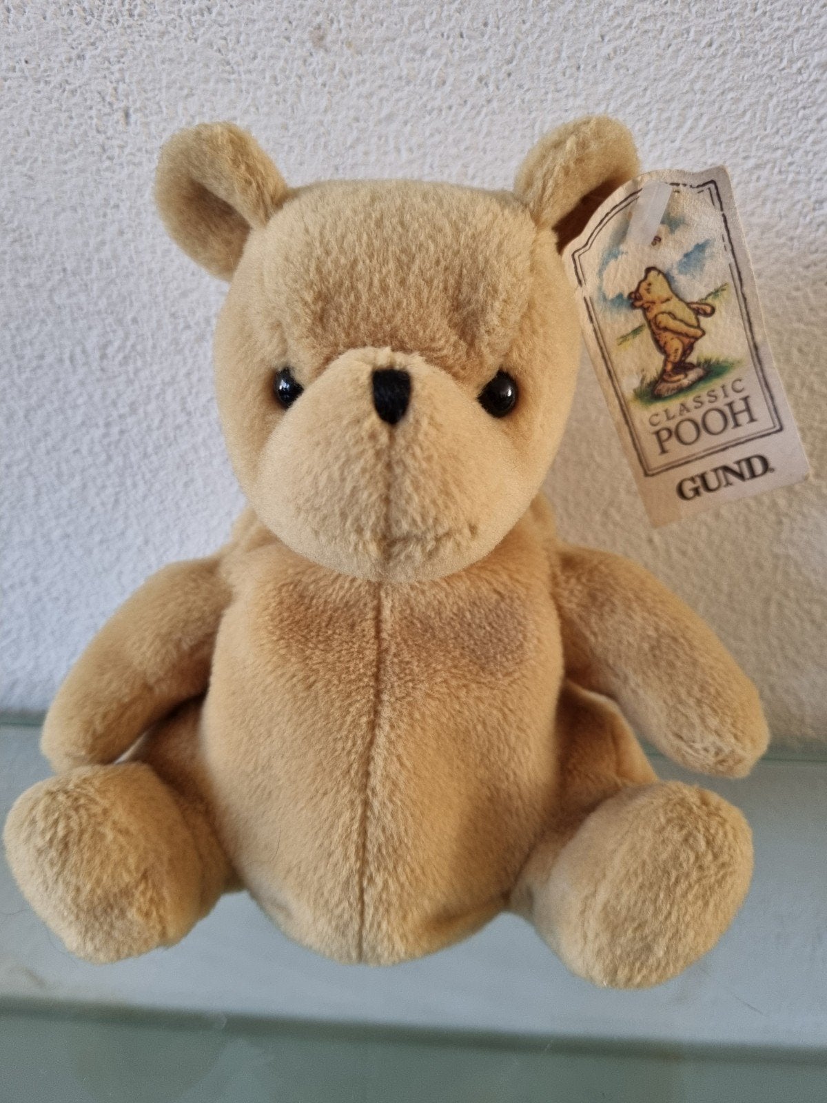 Orig,VNT,Jrn'90,GUND,CLASSIC POOH,16cm,Label,Kaart,Nieuw!, Overige merken, Disney, Beer, Nieuw