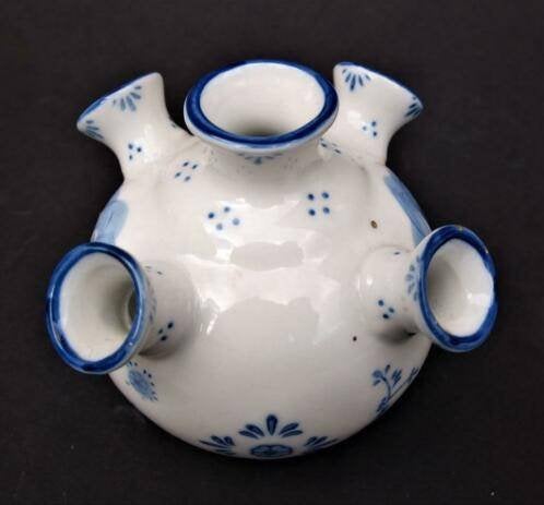 Tulpenvaasje - Delftware - Royal Twickel - Ter Steege- NIEUW, Ophalen of Verzenden, Nieuw, Overige kleuren, Steen/keramiek