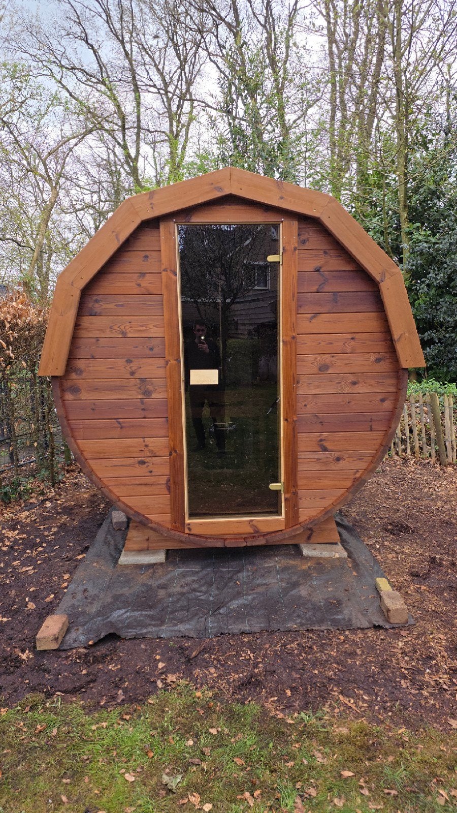 2M Barrel Sauna Gratis Levering en Plaatsing - 10% KORTING, Ophalen of Verzenden, Nieuw, Fins of Traditioneel, Complete sauna