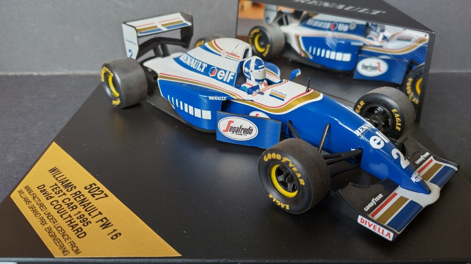 Williams Renault FW16 Coulthard Test 95 1:24 Onyx Pol, Overige merken, Auto, Verzenden, .