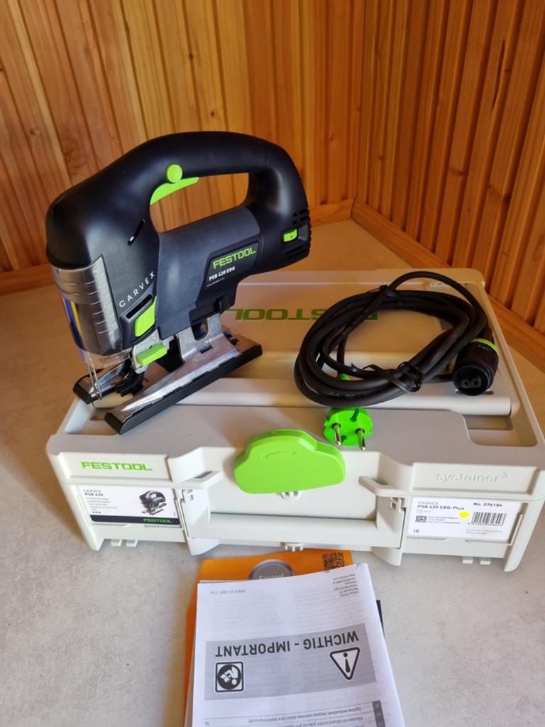 Festool CARVEX PS 420 EBQ-Plus decoupeerzaag, Ophalen, Nieuw, Minder dan 600 watt, Decoupeerzaag