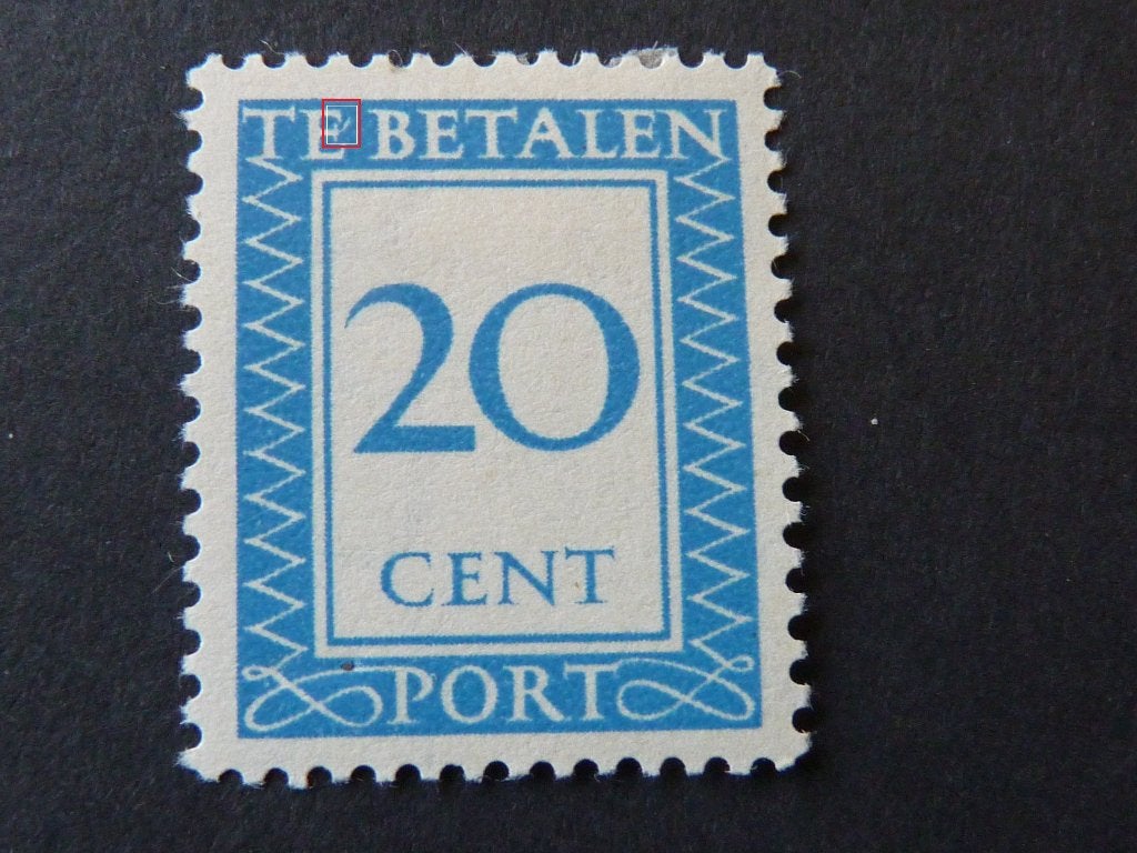 plaatfout port P93 , ongebruikt., Ophalen of Verzenden, Na 1940, Postfris