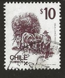 Chili 36, hooiwagen, Verzenden, Gestempeld, Zuid-Amerika