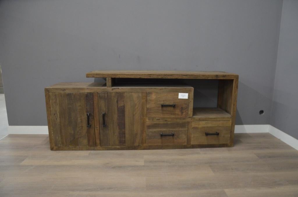 Teak dressoir 210 cm - levels, Huis en Inrichting, Ophalen of Verzenden, Nieuw