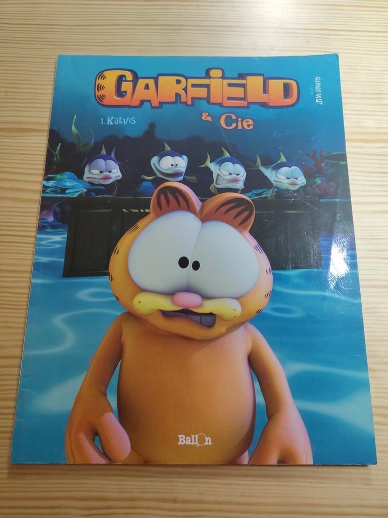 Garfield & Cie nr 1. Katvis - Stripboek, Boeken, Eén stripboek, Ophalen of Verzenden, Zo goed als nieuw, Jim Davis