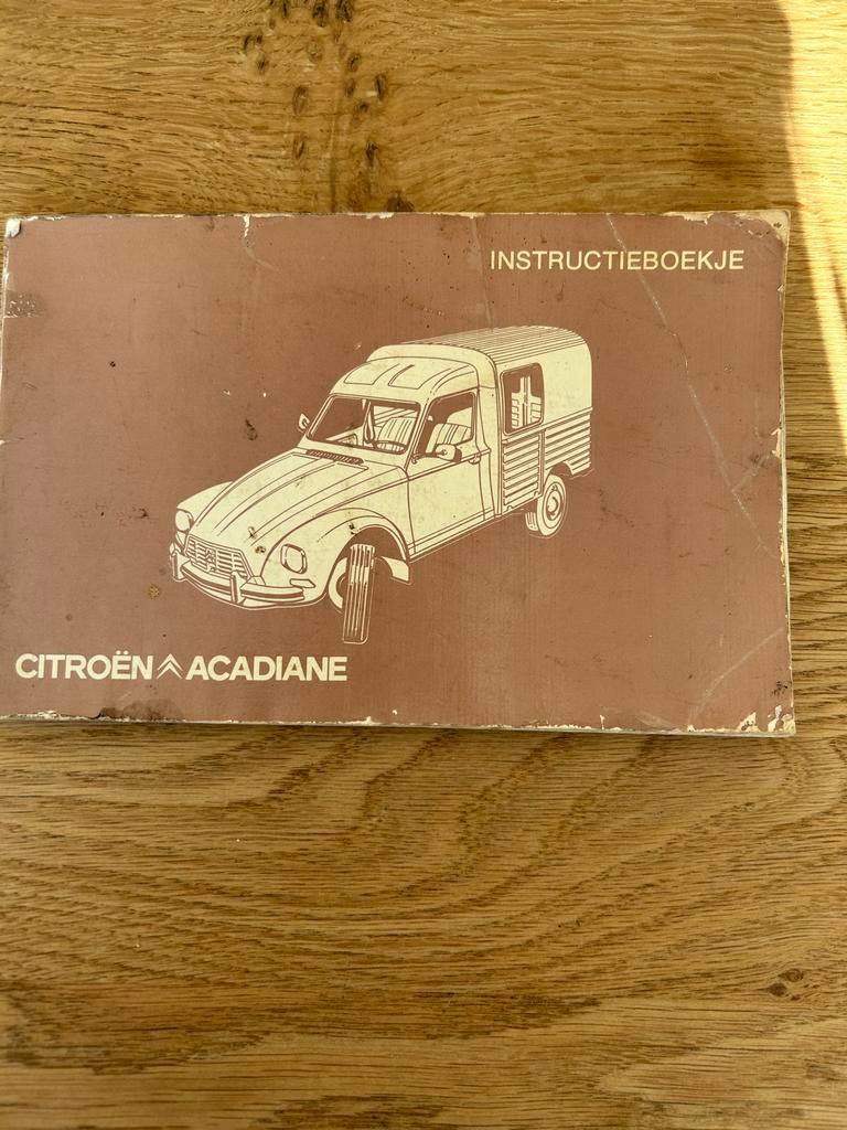 Vraagbaak Citroën Instructieboekje Acadiane, Ophalen of Verzenden
