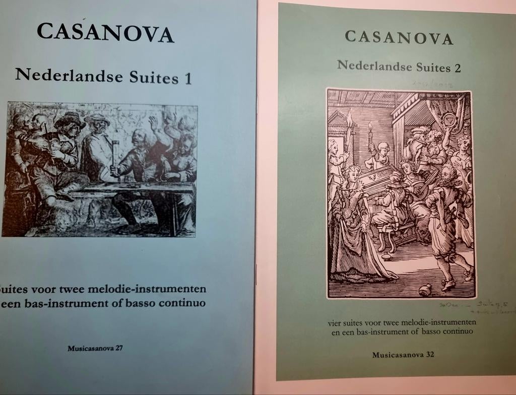 Cassanova Nederlandse Suites 1 en 2. Partituur., Klassiek, Ophalen of Verzenden, Zo goed als nieuw, Hoorn