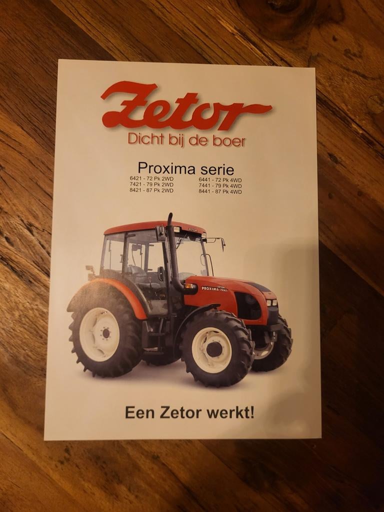 Tractor folder Zetor Proxima serie, Boeken, Catalogussen en Folders, Ophalen of Verzenden, Zo goed als nieuw
