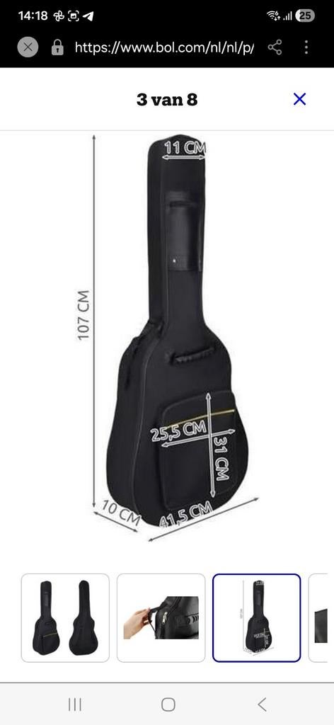 Twee nieuwe gitaarhoezen te koop!, Ophalen of Verzenden, Nieuw, Akoestische gitaar