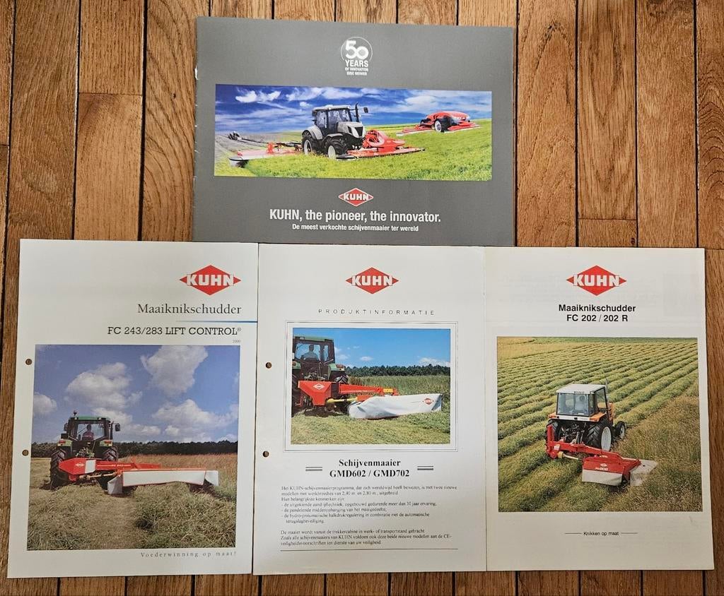 Partij Kuhn folders, Ophalen of Verzenden