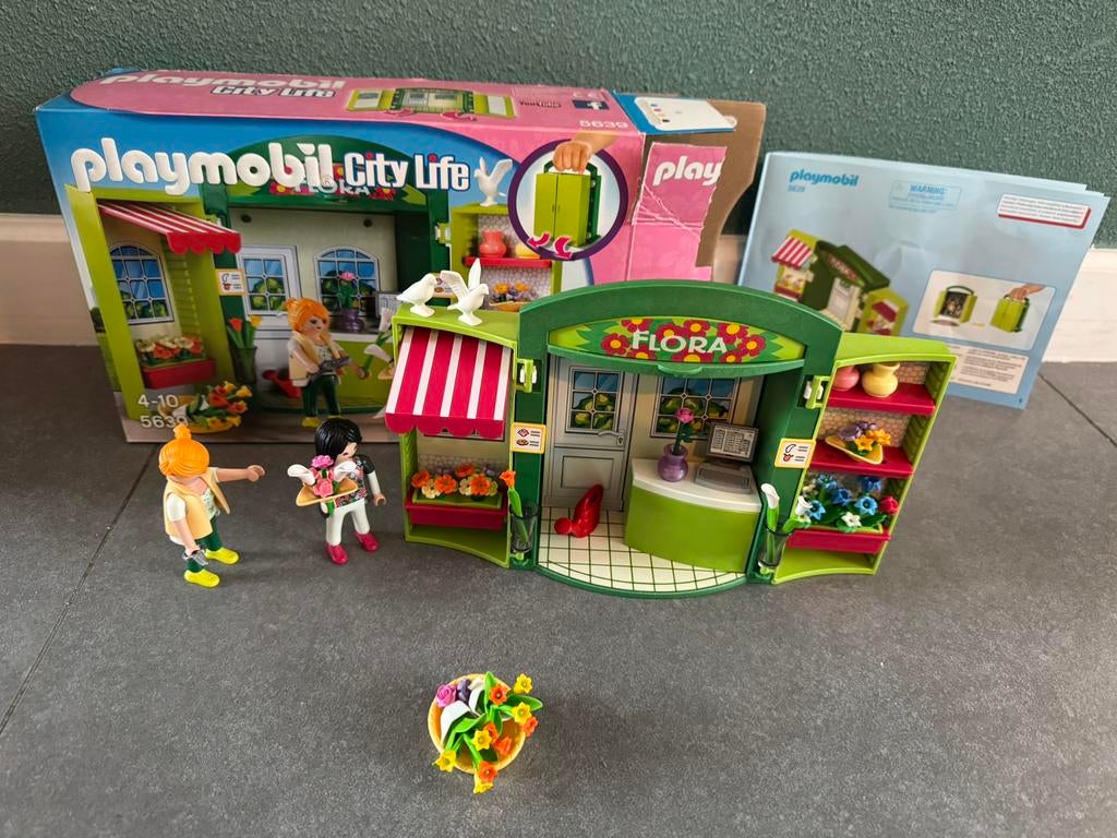 Playmobil city life bloemenwinkel 5639, Ophalen of Verzenden, Zo goed als nieuw