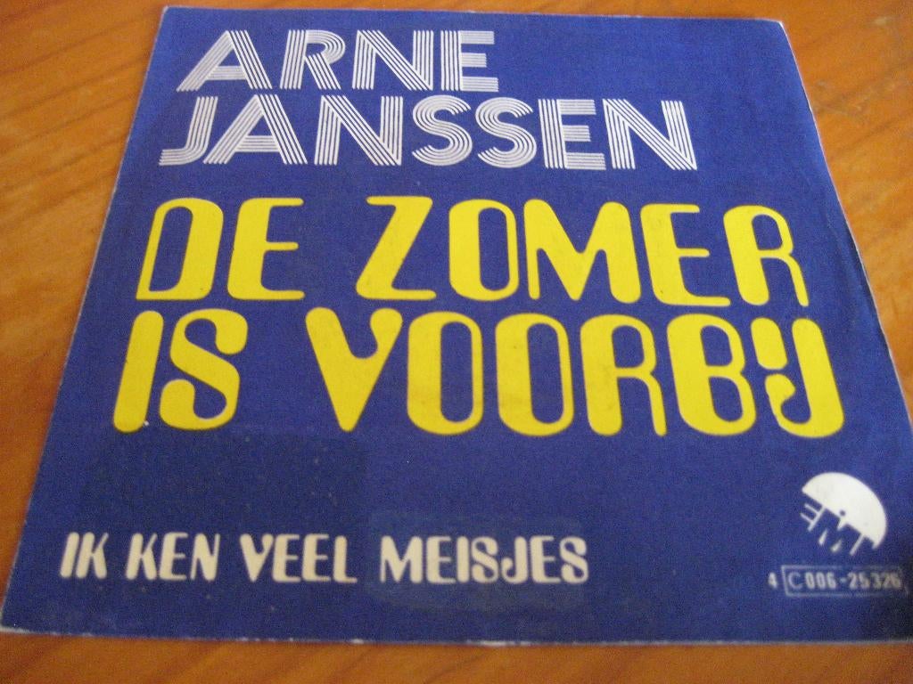 Arne Jansen: De zomer is voorbij, Ophalen of Verzenden, Zo goed als nieuw, Nederlandstalig, Single