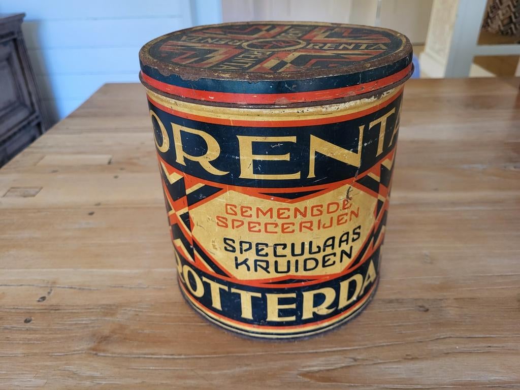 Blik speculaaskruiden Orenta, Ophalen of Verzenden, Gebruikt, Overige