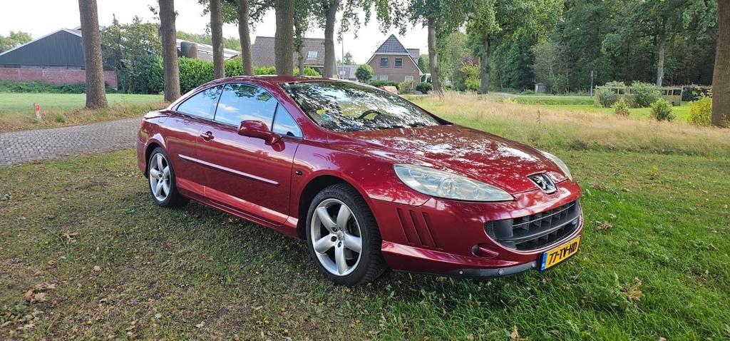 Peugeot 407 2.2 16V Coupe 2007 Rood NIEUWE APK, Voorwielaandrijving, 1390 kg, 2230 cc, 4 cilinders